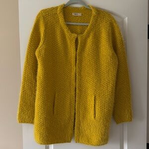 Thick and fuzzy long cardigan, size L